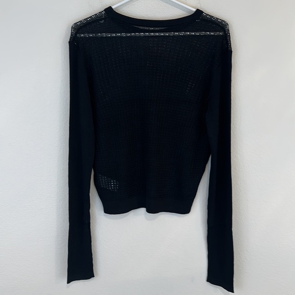 NWT Free People H20 Crew Pullover Black - Picture 11 of 12